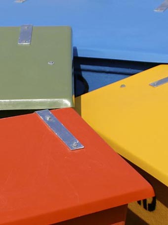 Speciallåda 1000 liter Blå